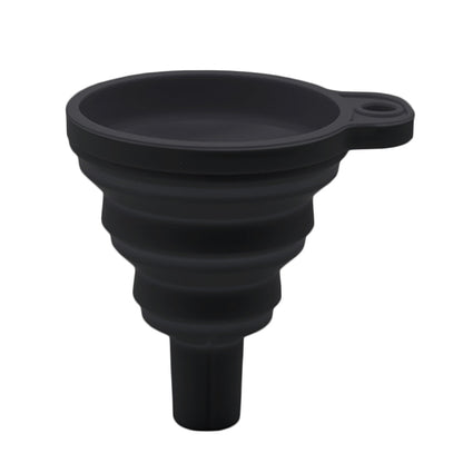 Silicone Collapsible Funnel for Kitchen and Travel big black by HitMyNeed