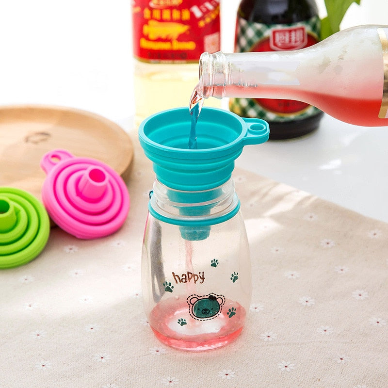 Silicone Collapsible Funnels Set of 2 by HitMyNeed