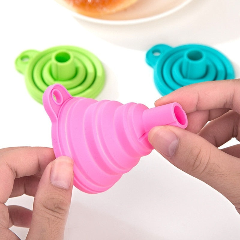 Silicone Collapsible Funnels Set of 2 by HitMyNeed