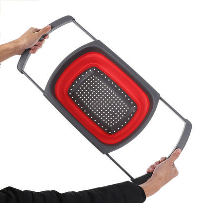 Silicone Collapsible Over-the-Sink Colander by HitMyNeed