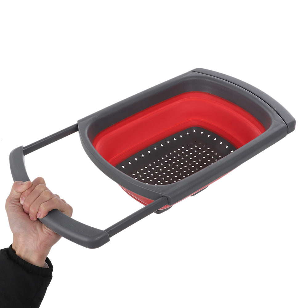 Silicone Collapsible Over-the-Sink Colander by HitMyNeed