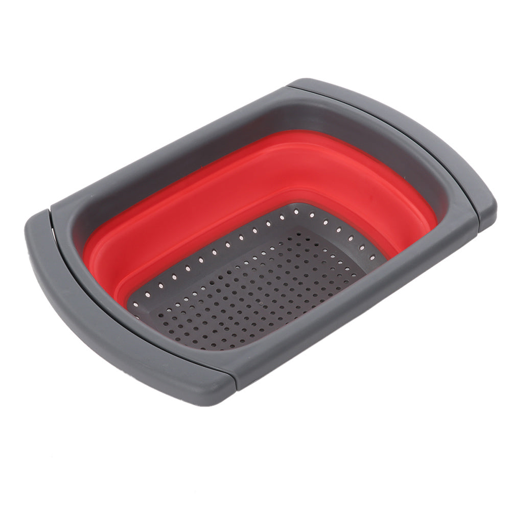 Silicone Collapsible Over-the-Sink Colander by HitMyNeed