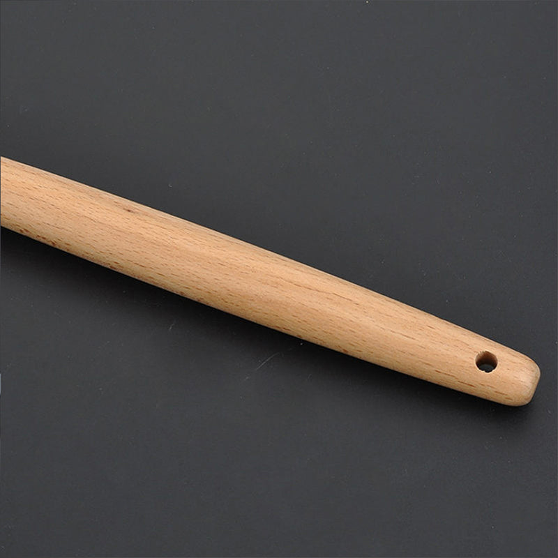 Silicone Cooking Utensils Set with Wooden Handles (8pc) by HitMyNeed