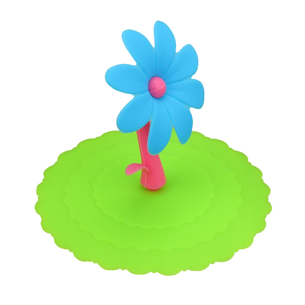Silicone Cup Cover Lid with Flower Design by HitMyNeed