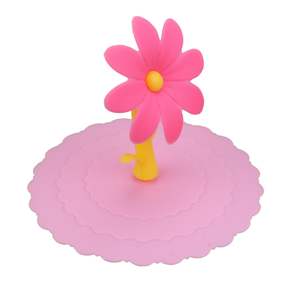 Silicone Cup Cover Lid with Flower Design by HitMyNeed