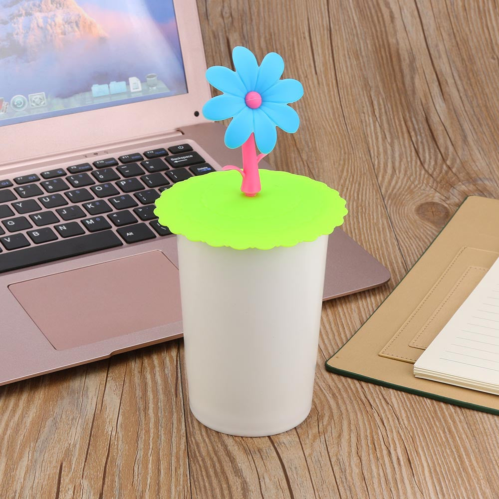 Silicone Cup Cover Lid with Flower Design by HitMyNeed