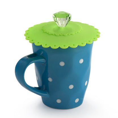 Silicone Cup Lids Set of 6 - Reusable Mug Covers by HitMyNeed