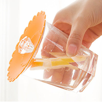 Silicone Cup Lids Set of 6 - Reusable Mug Covers by HitMyNeed