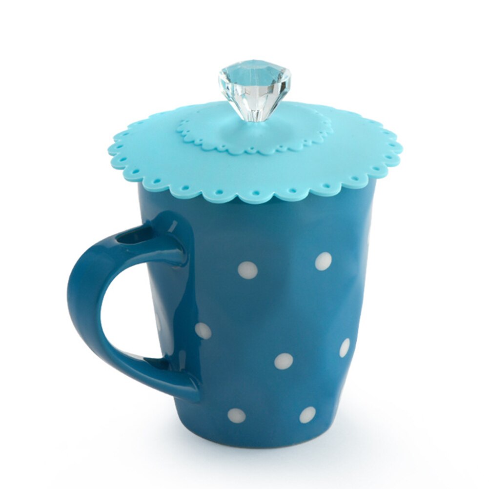 Silicone Cup Lids Set of 6 - Reusable Mug Covers by HitMyNeed