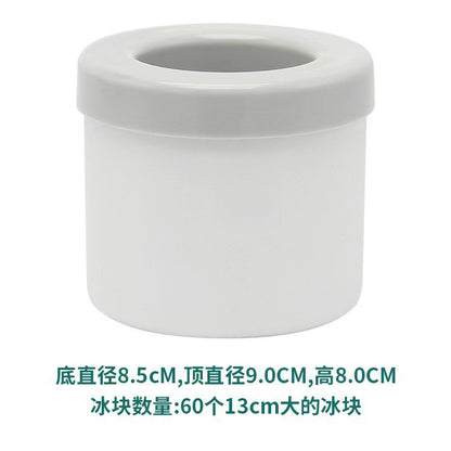 Silicone Cylinder Ice Mold for Slow-Melting Ice grey-lid by HitMyNeed