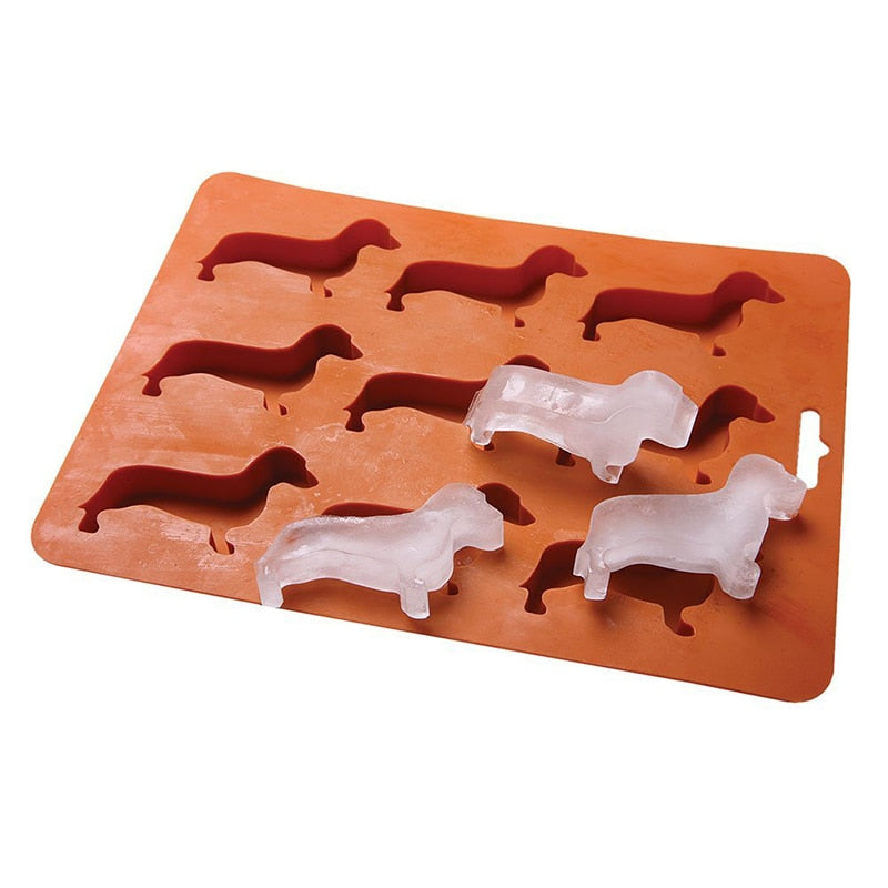 Silicone Dachshund Dog Ice Cube and Candy Tray by HitMyNeed