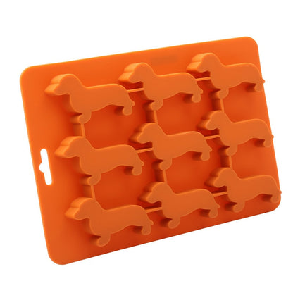 Silicone Dachshund Dog Ice Cube and Candy Tray by HitMyNeed