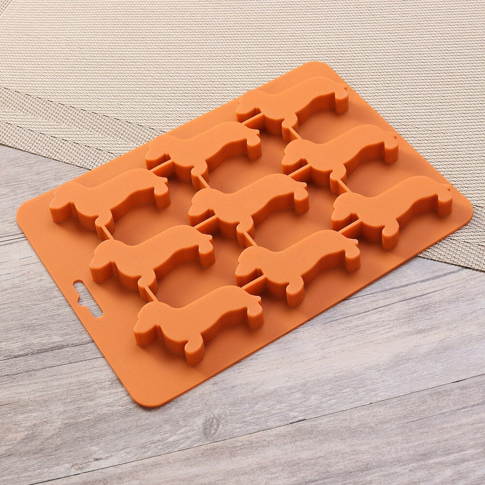 Silicone Dachshund Ice Cube and Treat Mold Tray by HitMyNeed