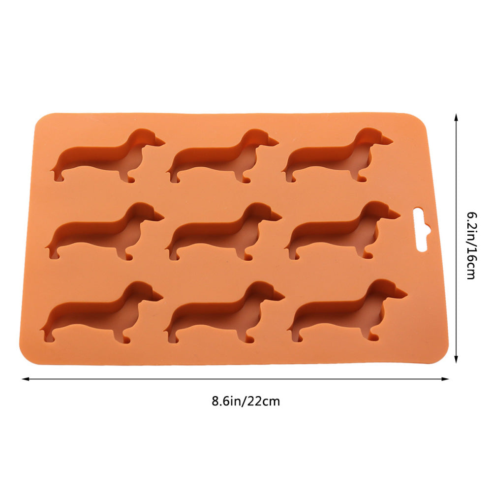 Silicone Dachshund Ice Cube and Treat Mold Tray by HitMyNeed