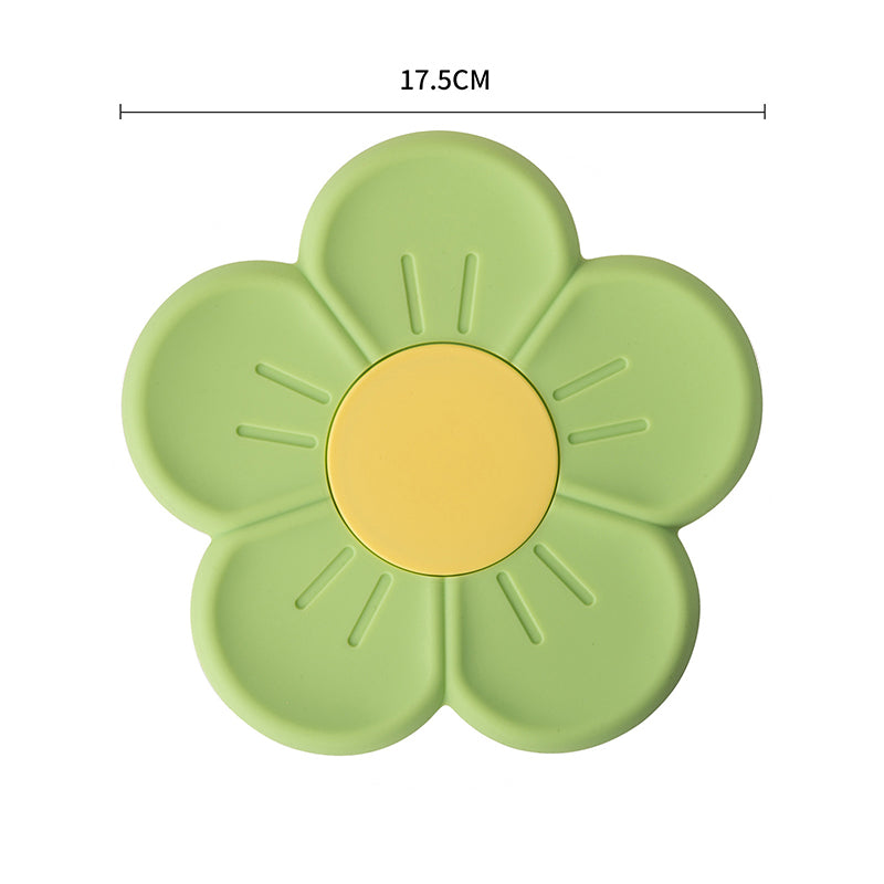 Silicone Daisy Coaster - Non-Slip Heat-Resistant Mat gn-350852 by HitMyNeed