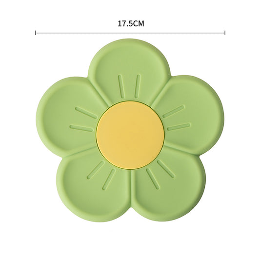 Silicone Daisy Coaster - Non-Slip Heat-Resistant Mat gn-350852 by HitMyNeed