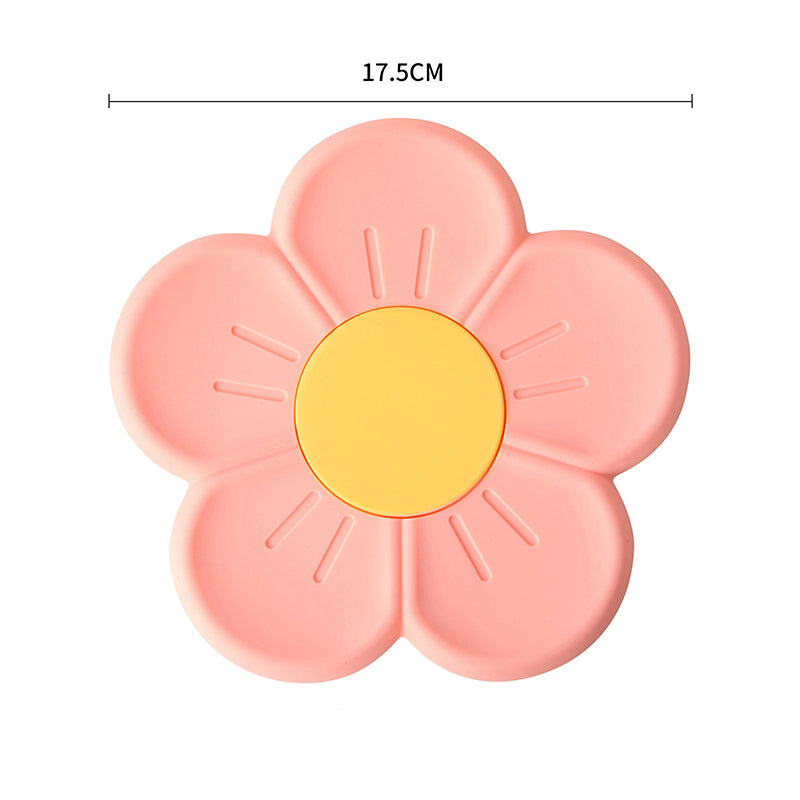 Silicone Daisy Coaster - Non-Slip Heat-Resistant Mat pk-200002130 by HitMyNeed