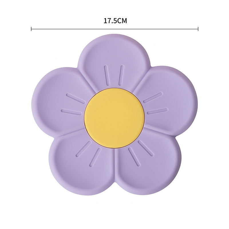 Silicone Daisy Coaster - Non-Slip Heat-Resistant Mat pp-200003699 by HitMyNeed
