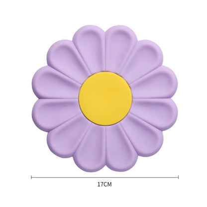 Silicone Daisy Coaster - Non-Slip Heat-Resistant Mat pp by HitMyNeed