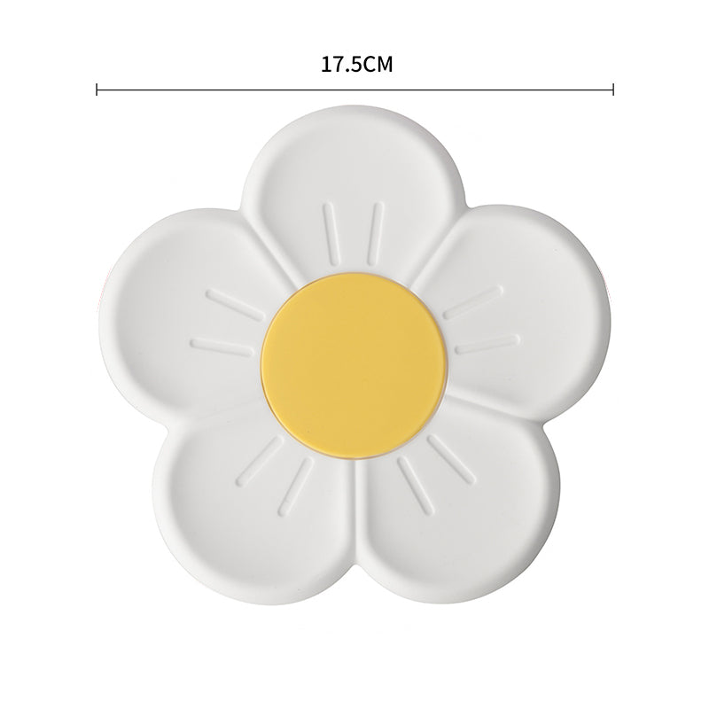 Silicone Daisy Coaster - Non-Slip Heat-Resistant Mat wt-771 by HitMyNeed