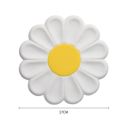 Silicone Daisy Coaster - Non-Slip Heat-Resistant Mat wt by HitMyNeed