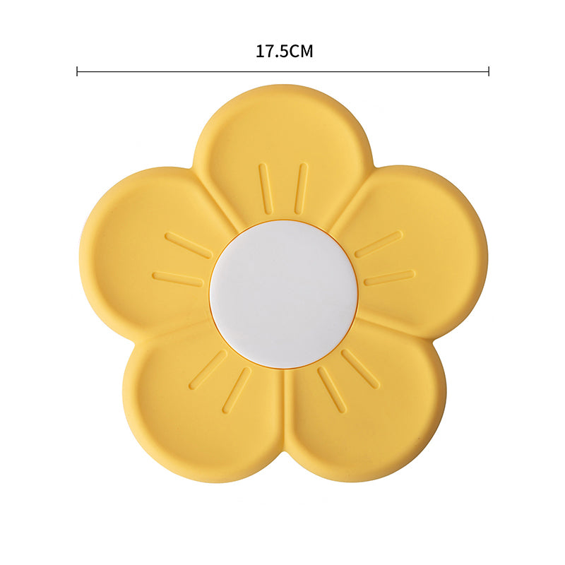 Silicone Daisy Coaster - Non-Slip Heat-Resistant Mat yl-29 by HitMyNeed