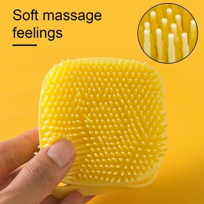 Silicone Dog Bath Brush with Shampoo Dispenser by HitMyNeed