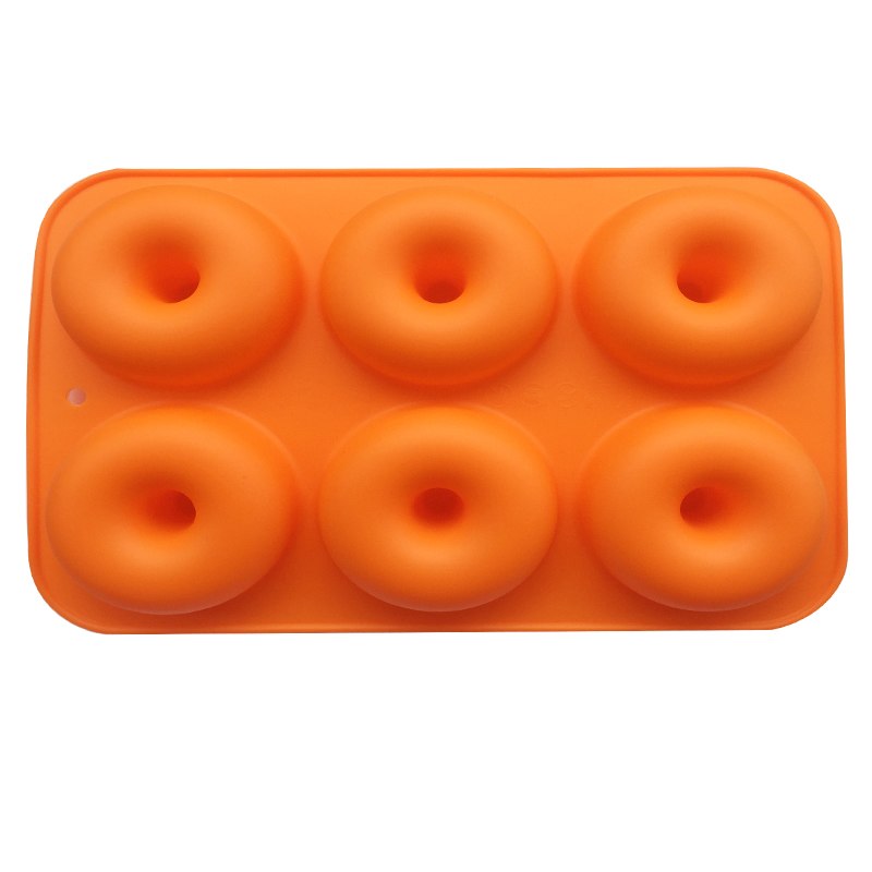 Silicone Donut Baking Mold, 6-Cavity Ring Tray by HitMyNeed