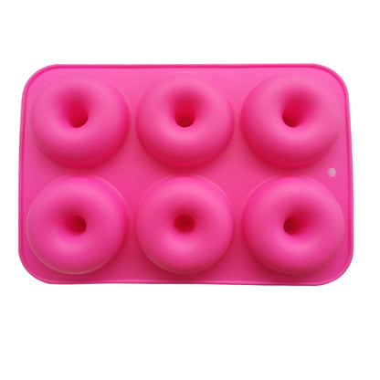 Silicone Donut Baking Mold, 6-Cavity Ring Tray by HitMyNeed