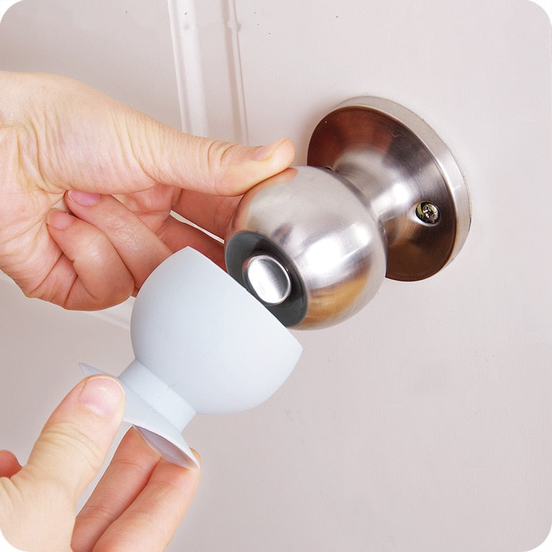 Silicone Door Knob Wall Protector Cup-Type (2 Pack) by HitMyNeed