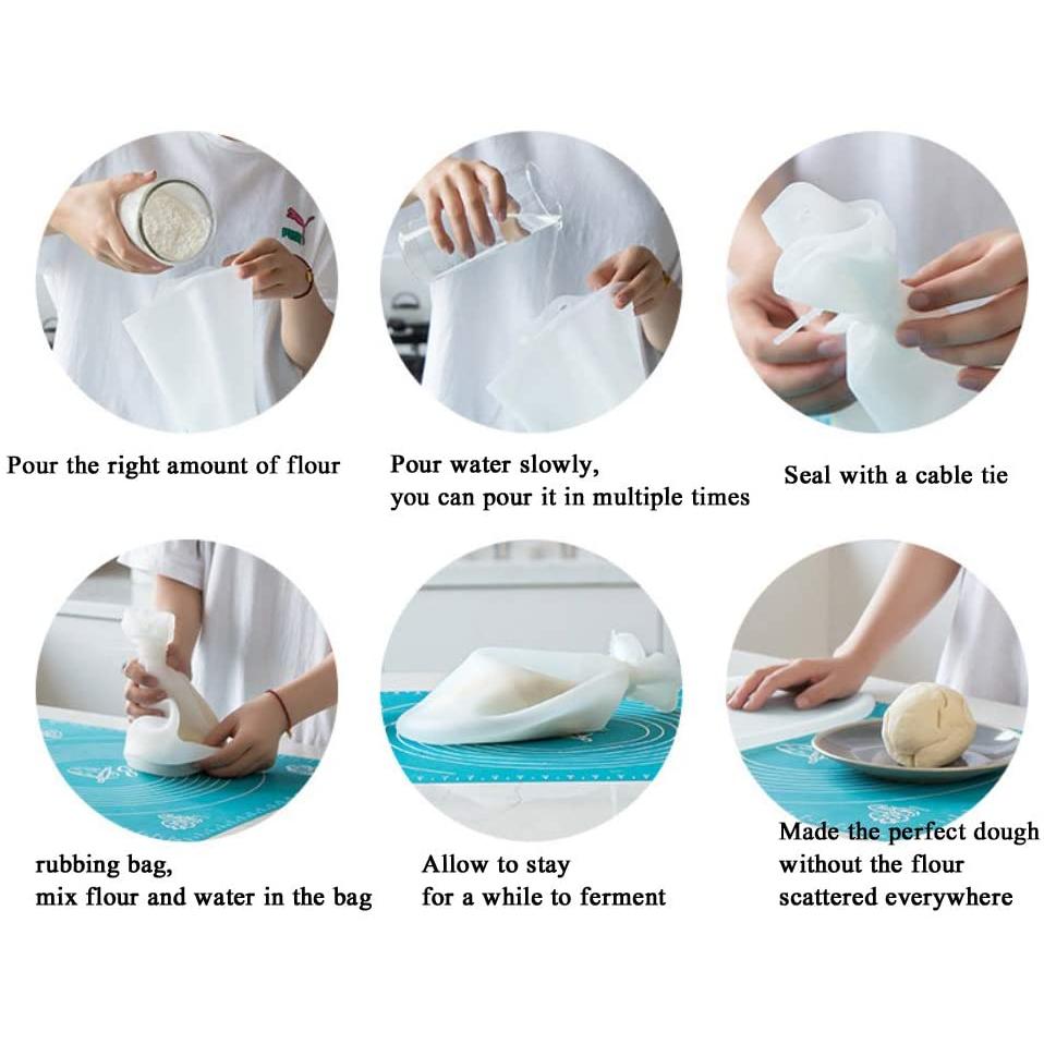 Silicone Dough Kneading Bag Pouch, 32 x 23cm by HitMyNeed