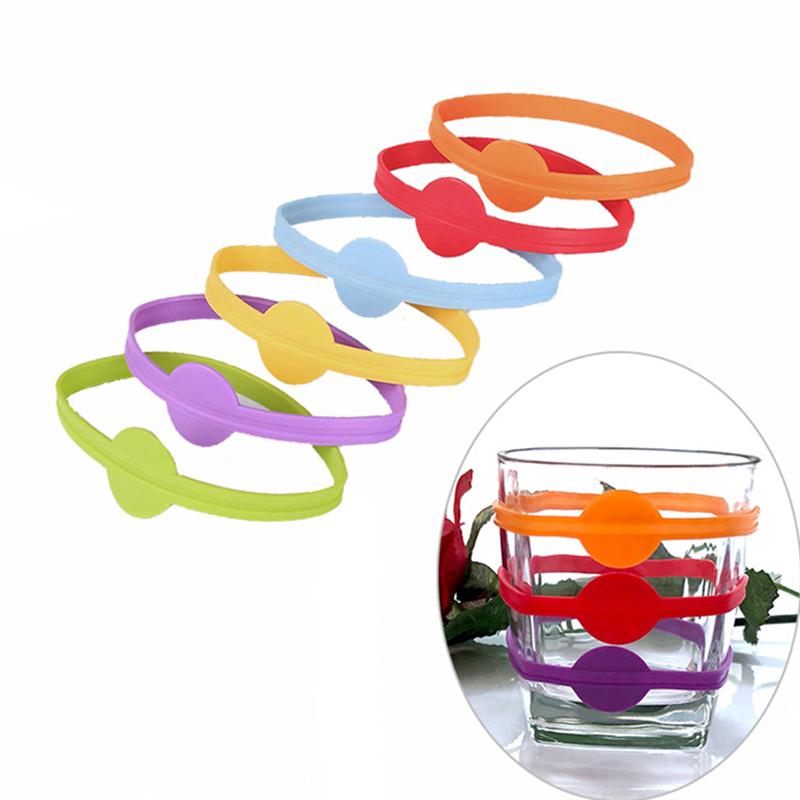 Silicone Drink Marker Rings Set (12 Pieces) by HitMyNeed