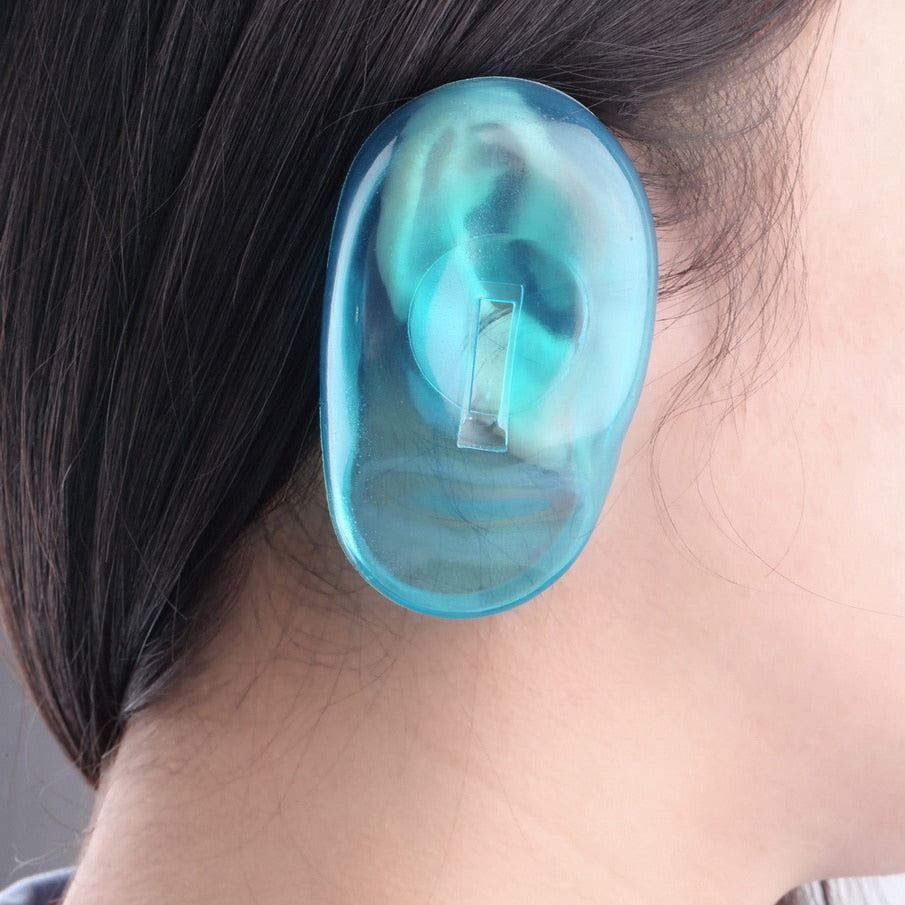 Silicone Ear Covers for Hair Coloring & Styling (1 Pair) by HitMyNeed