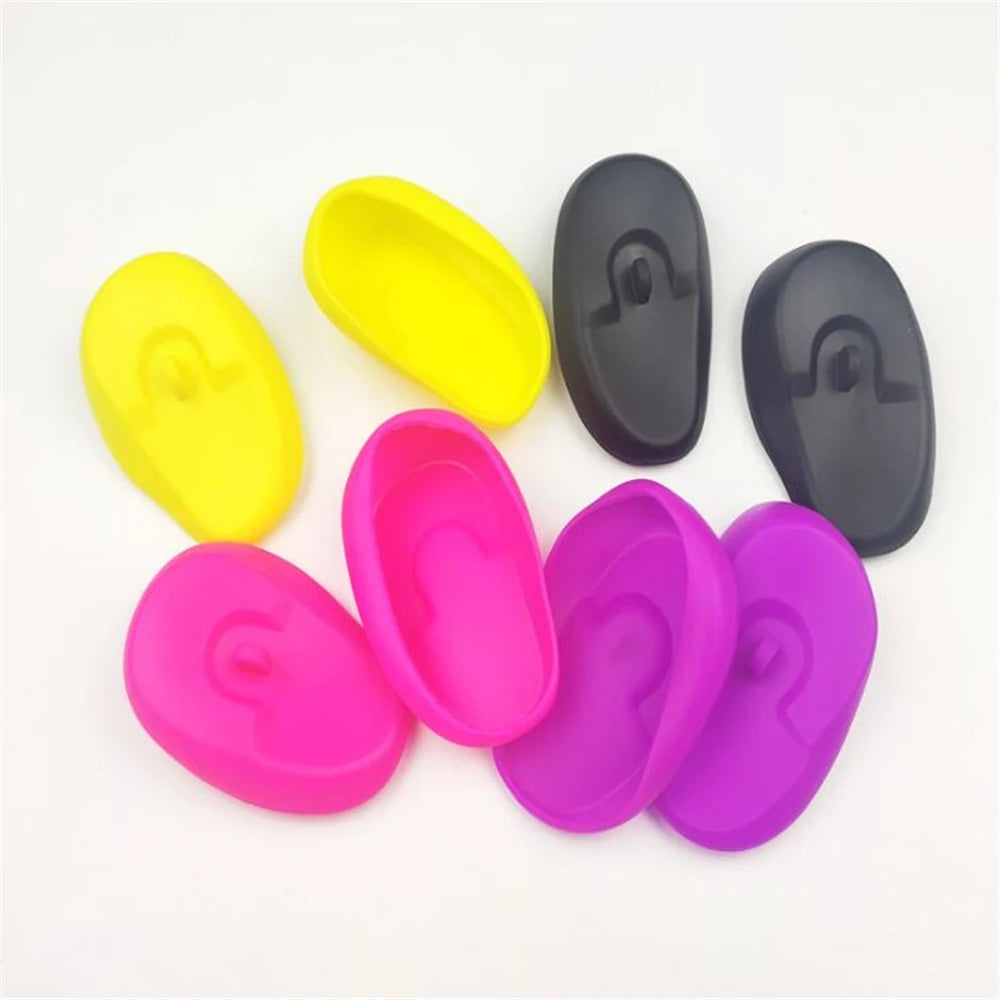 Silicone Ear Covers for Hair Dye & Shower (2 Pack) by HitMyNeed