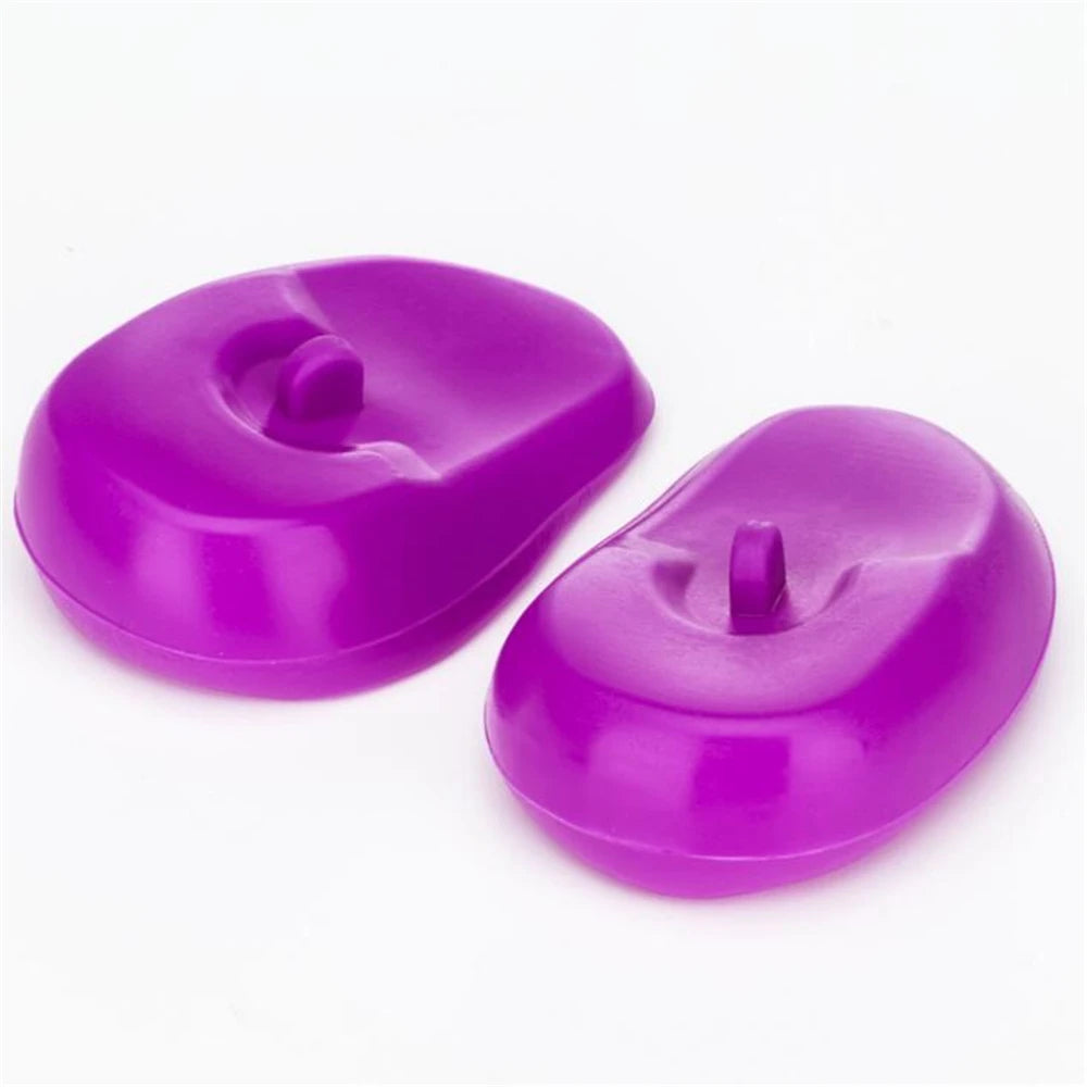 Silicone Ear Covers for Hair Dye & Shower (2 Pack) by HitMyNeed