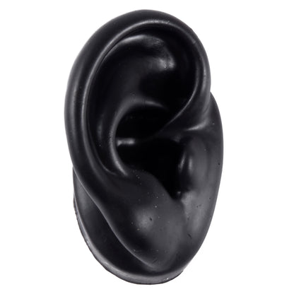 Silicone Ear Model Display with Acrylic Stand black-right-ear by HitMyNeed