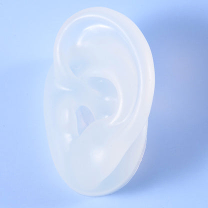 Silicone Ear Model Display with Acrylic Stand clear-left-ear by HitMyNeed