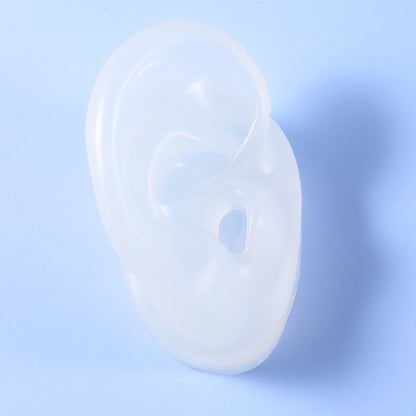 Silicone Ear Model Display with Acrylic Stand clear-right-ear by HitMyNeed