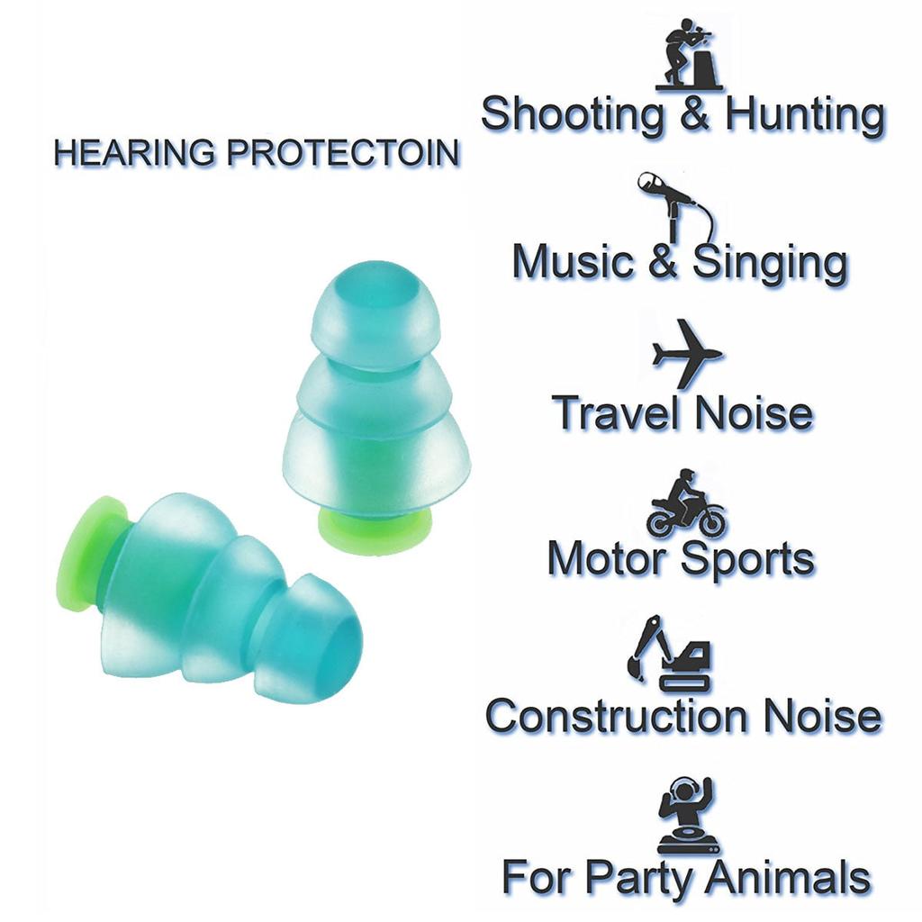 Silicone Earplugs for Sleeping and Noise Reduction by HitMyNeed