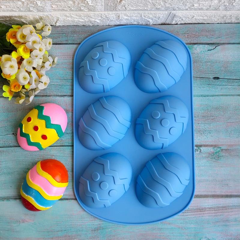 Silicone Easter Egg Mould with 6 Cavities by HitMyNeed