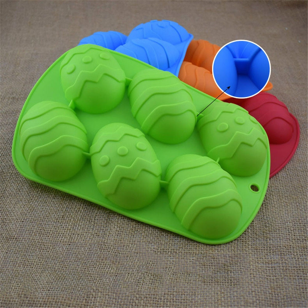 Silicone Easter Egg Mould with 6 Cavities by HitMyNeed