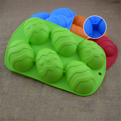 Silicone Easter Egg Mould with 6 Cavities by HitMyNeed