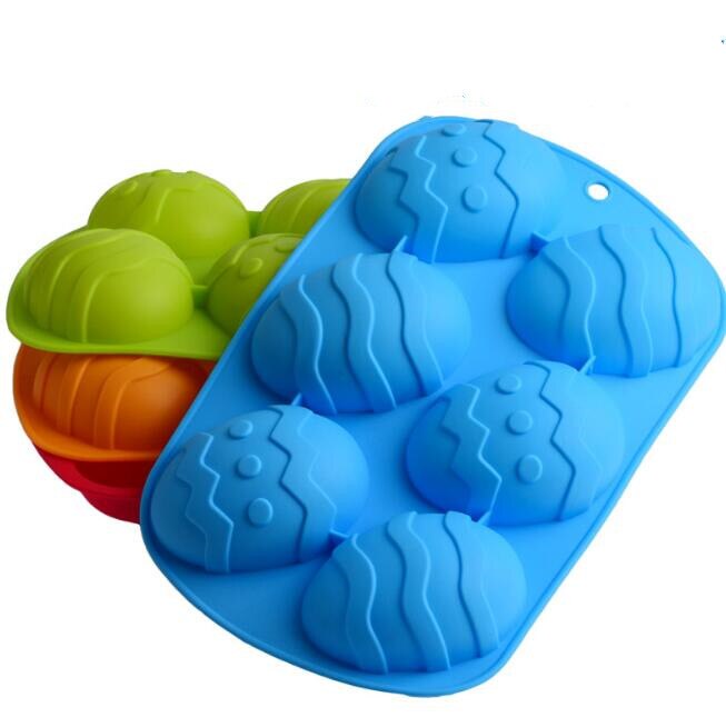 Silicone Easter Egg Mould with 6 Cavities by HitMyNeed