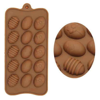 Silicone Egg Chocolate Mold Tray, 15-Cavity by HitMyNeed