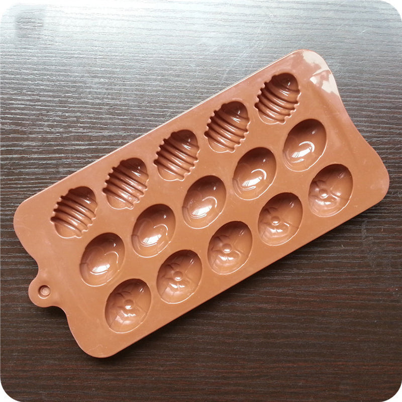Silicone Egg Chocolate Mold Tray, 15-Cavity by HitMyNeed