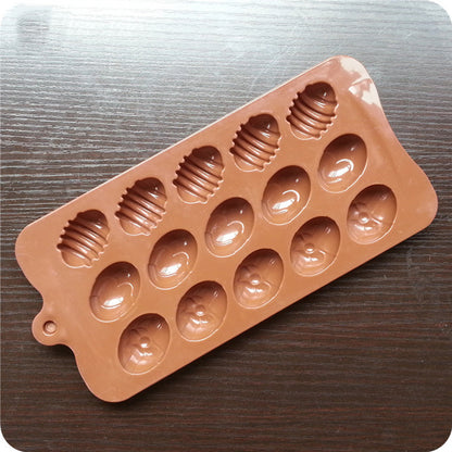 Silicone Egg Chocolate Mold Tray, 15-Cavity by HitMyNeed