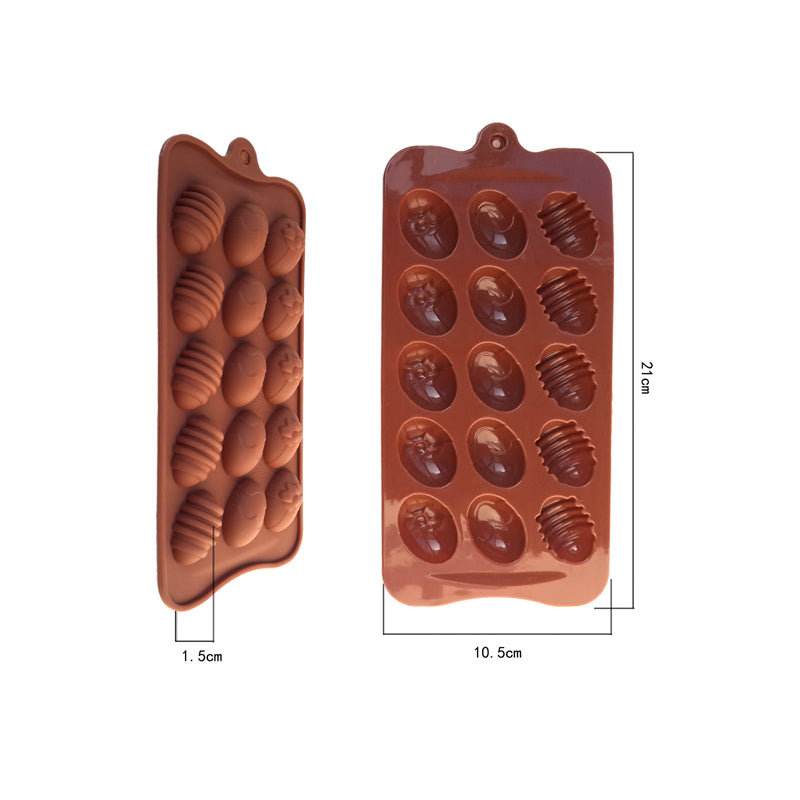 Silicone Egg Chocolate Mold Tray, 15-Cavity by HitMyNeed