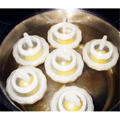 Silicone Egg Cooker Cups Set of 6 with Yolk Separator by HitMyNeed