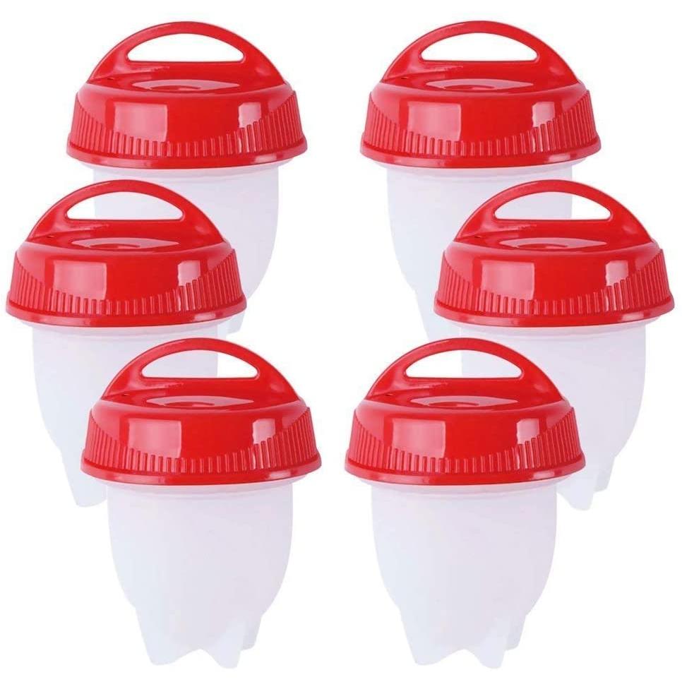 Silicone Egg Cookers Non-Stick Cups Set of 6 by HitMyNeed