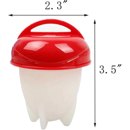 Silicone Egg Cookers Non-Stick Cups Set of 6 by HitMyNeed